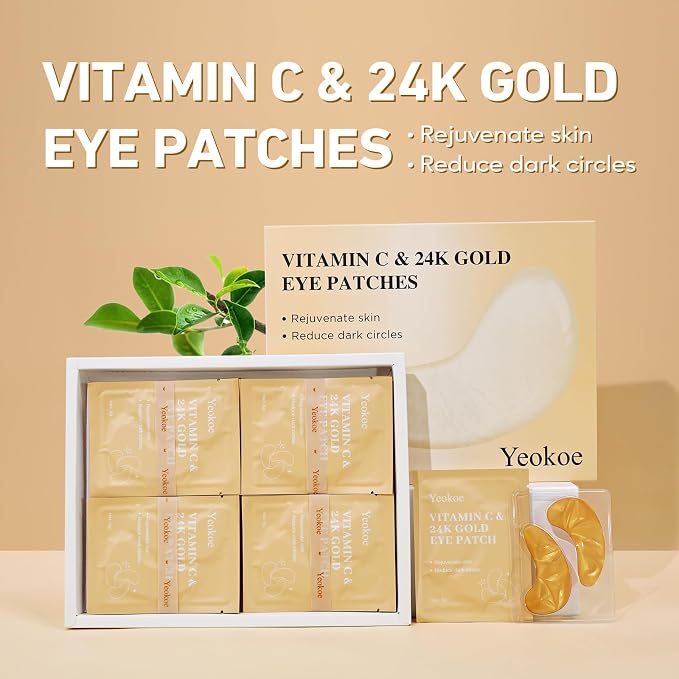 Yeokoe Under Eye Patches for Dark Circles, Puffy Eyes, 20 Pairs Face Masks - Image 2