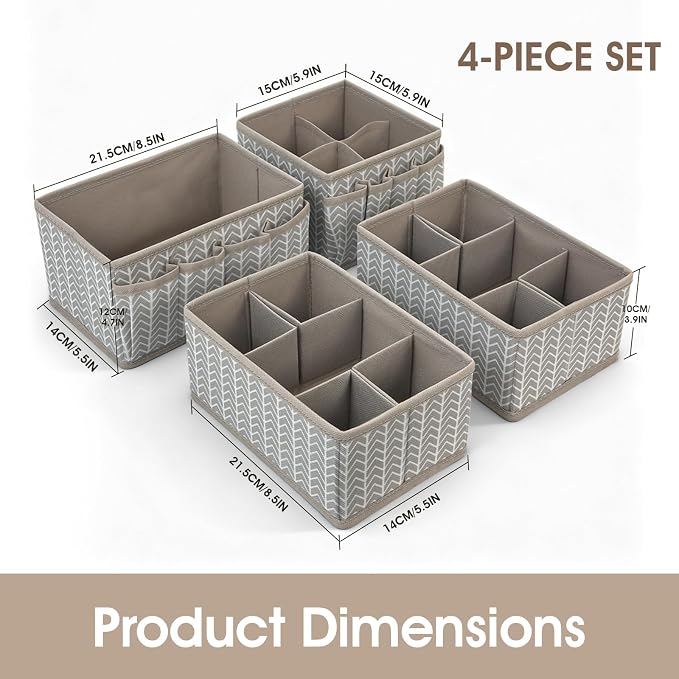 VERONLY Cosmetic Storage Bins Makeup Organizer, Adjustable Multifunction - Image 3