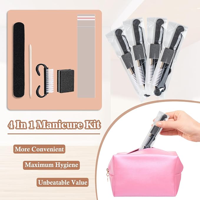 50 Sets Disposable Manicure Kit Basics 4 Piece Nail Kit - Image 2