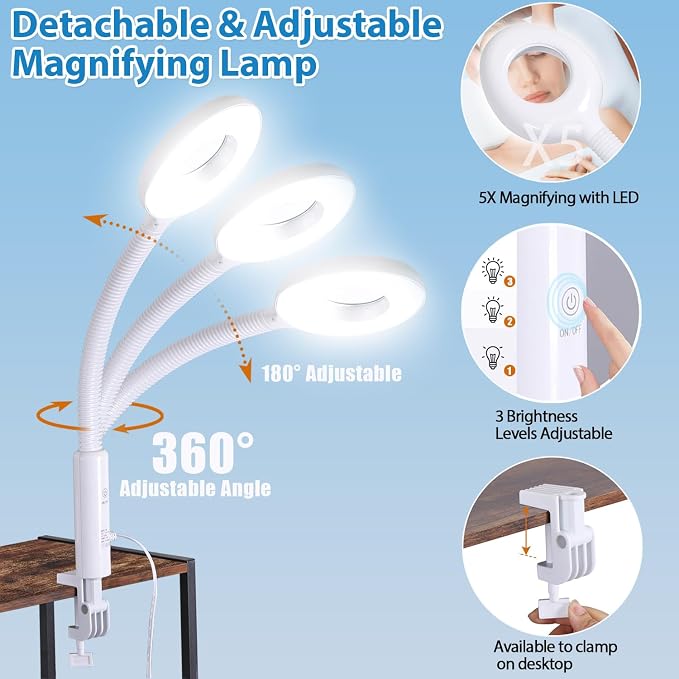 HomGarden Professional Facial Steamer 2 in 1 Steamer - Image 4