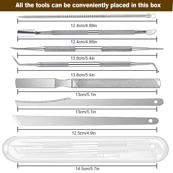 10-Pack Ingrown Toenail Tool, Toenail File and Lifters, Professional Surgical - Image 3