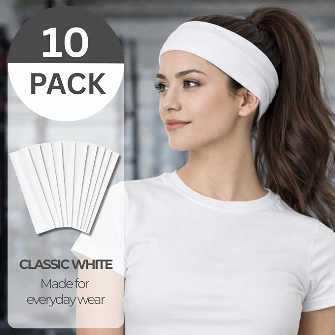 Styla Hair Headbands for Women Stretch Fashion Head Bands 10 Pack Non-Slip Head - Image 2