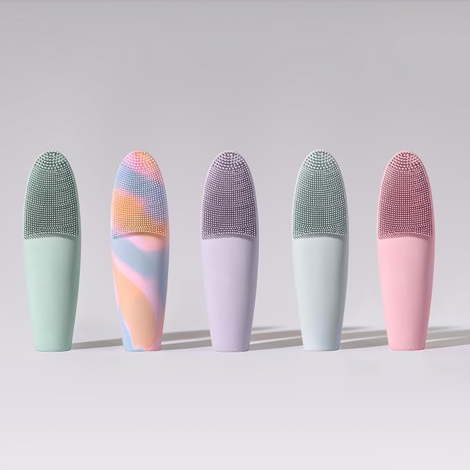 LOLLIPOP Dual-Sided Facial Cleansing Brush | Handle Size Silicone Face - Image 9