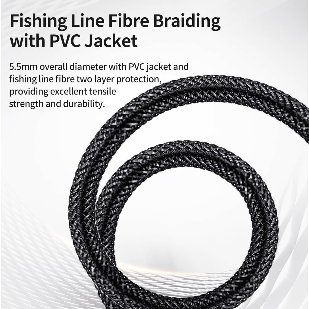 3.5mm to 1/4 Stereo Audio Cable 10 Feet /3M, 1/8" to 6.35mm 1/4" TRS Male Aux Cord Double Shielded with Braiding for Guitar, Amplifiers, PC, Home Theater, Speaker, etc.