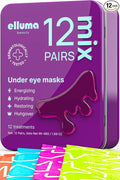 Under Eye Patches 12 Pairs of Themed Hydrogel Eye Gel Pads by EllumaBeauty