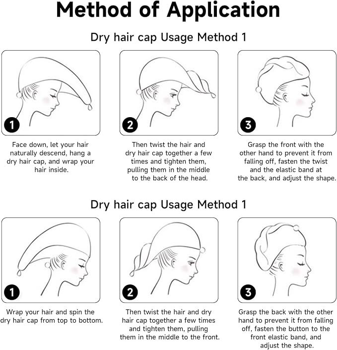 Microfiber Hair Towel, Hair Towel wrap - Image 8