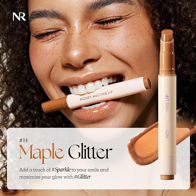 Nature Republic HONEY MELTING LIP GLITTER SOFT LIP STICK Hydrating Gloss - Image 2