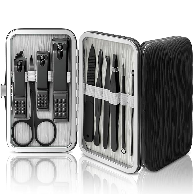 BLESWIN 10 in 1 Manicure Set, Professional Manicure Pedicure Kit by BLESWIN
