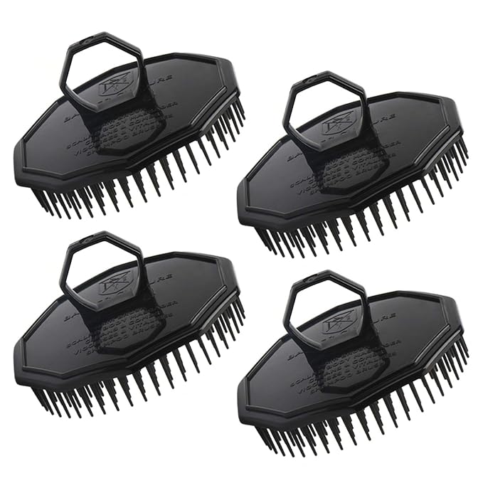Scalp Massage Shampoo Brush, Segbeauty 4pcs Massage Hair Brushes Floriated by Segbeauty