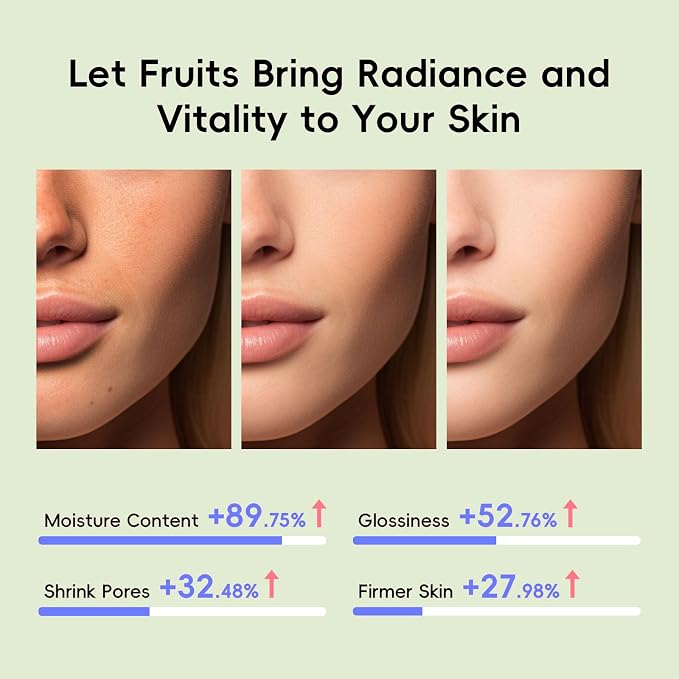 QUIYUM Fruit Skincare for Teens, 5 Daily Routine Beauty Skin Care Sets - Image 6