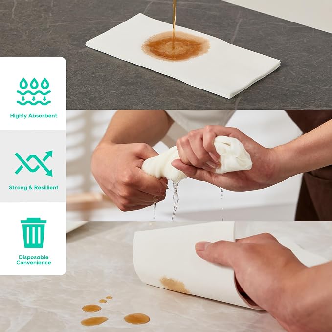 600PACK Disposable Hand Towels for Bathroom, Soft and Absorbent Paper Guest - Image 6