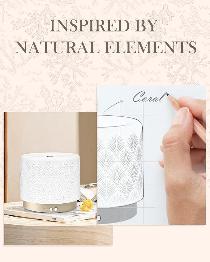 Essential Oil Diffuser - 280ml Ceramic Diffuser - Image 4