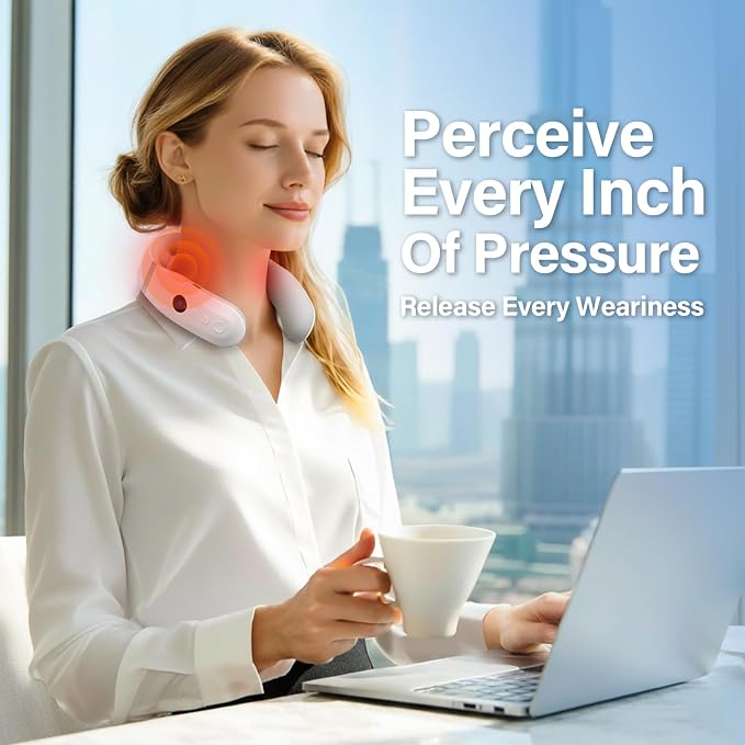 AiRunTech Neck Massager with Heat, Portable Electric Neck Massager with Heat - Image 6