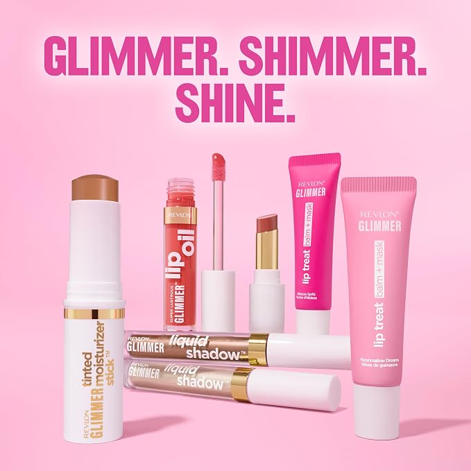 Revlon Glimmer Lip Treat Balm + Mask, Overnight Peptide Lip Treatment, 003 - Image 14