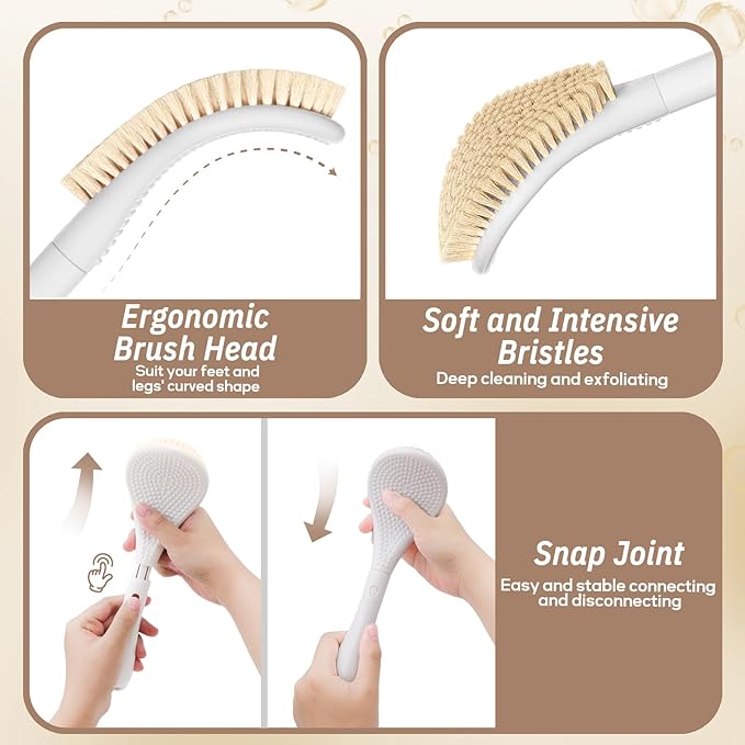 New Foot Brush & Foot Files Set, 3-IN-1 Foot Scrubber - Image 3