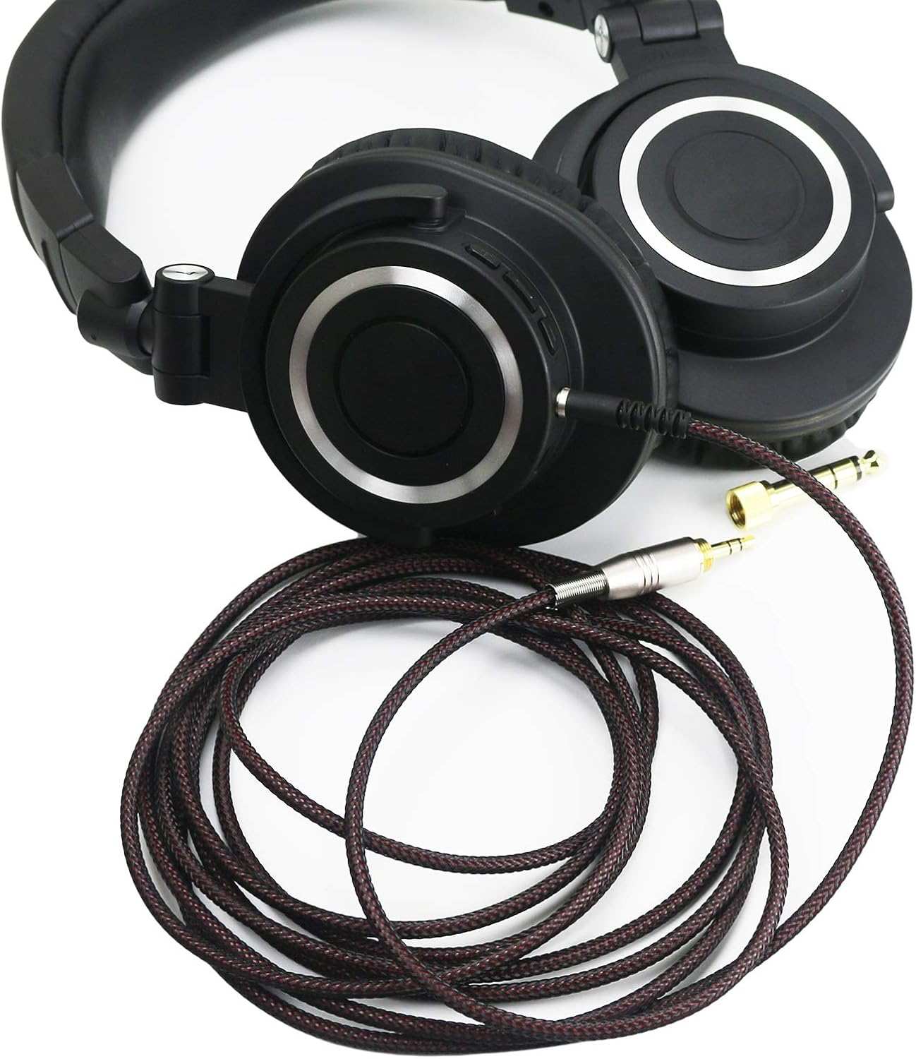 NewFantasia Replacement Audio Upgrade Cable Compatible with Audio-Technica ATH-M50xBT, ATH-AR3BTBK, ATH-SR50BT, ATH-ANC9, ATH-ANC7B, ATH-SR5BTBK, ATH-S700BT Headphones 1.2meters/4ft