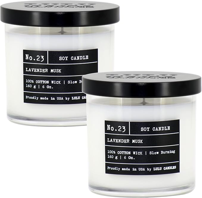 Lulu Candles | Lavender Musk | Luxury Scented Soy Jar Candle | Hand Poured in by LULUCANDLES