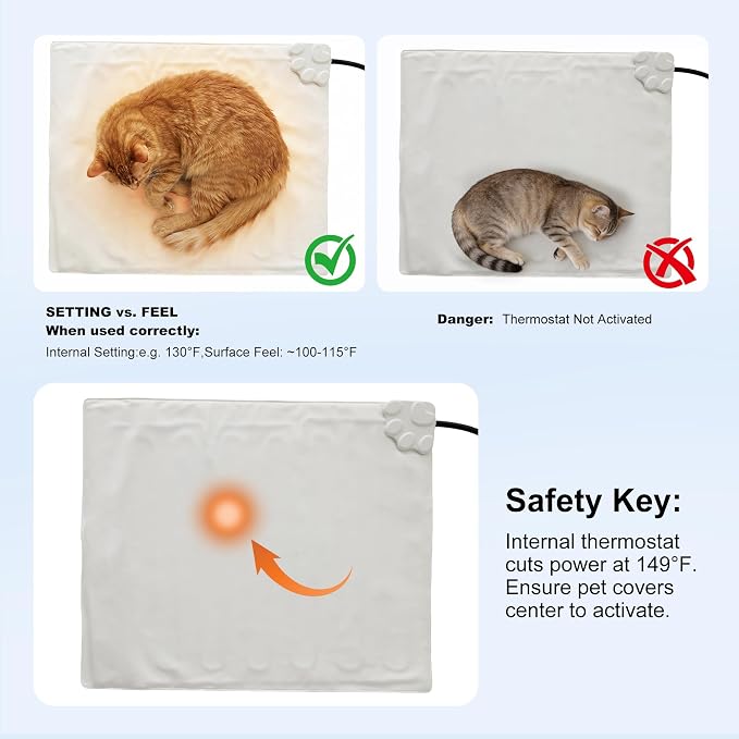 ZOMISIA Large Dog Heating Pad 32x20 Inch - Image 3
