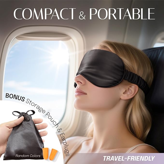 Silk Sleep Mask Eye Mask Blindfold - Image 7