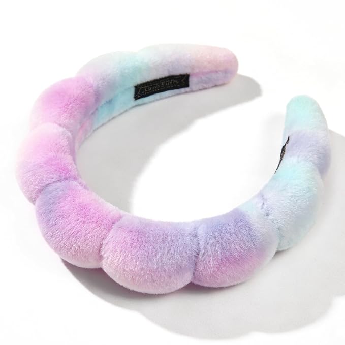 Ayesha Spa Headband for Washing Face Sponge Makeup&Skincare Headband Soft Fuzzy - Image 5