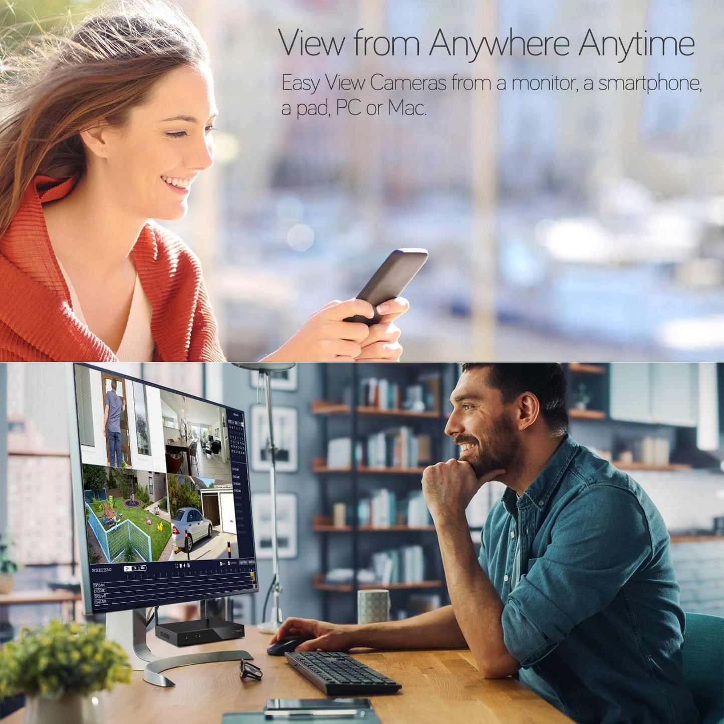 XMARTO Wireless Security Camera System 16CH Wi-Fi 6 16PC 3MP Wireless Security IP Camera System(Built-in Router, Plug N Play, Mobile View, Night Vision, Supports Audio Microphones)