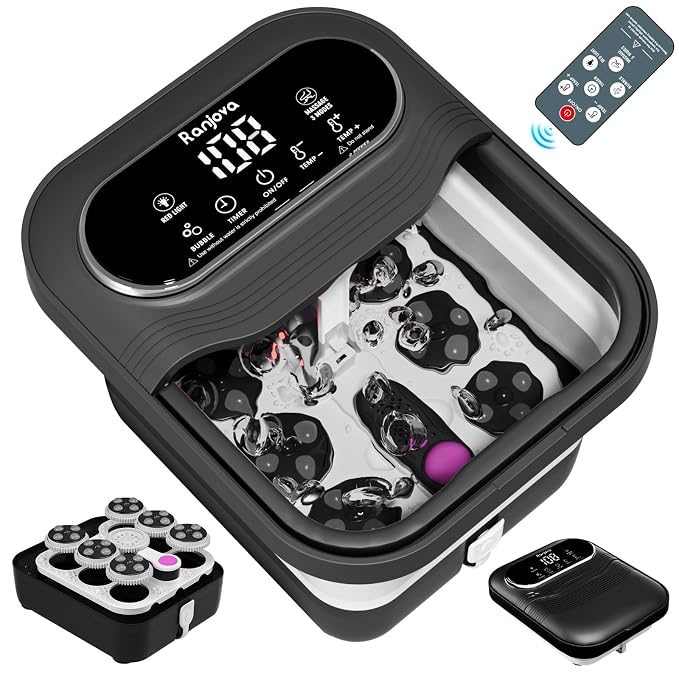 Ranjova Collapsible Foot Spa Electric Rotary Massage, Foot Bath by ranjova