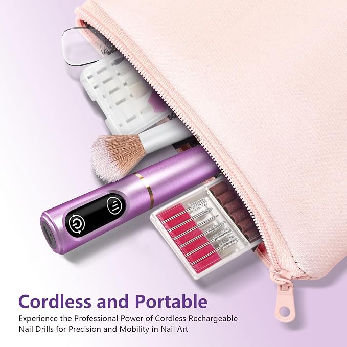 TUOBEO Cordless Nail Drill Electric Nail File Kit, Rechargeable Efile Set - Image 7