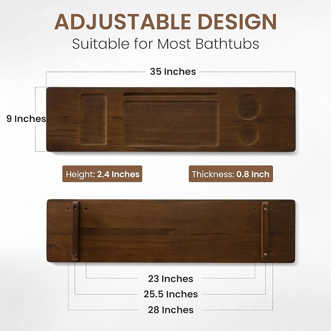Teak Bathtub Tray - Image 3