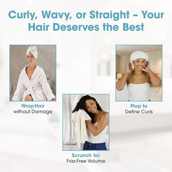 Hair RePear The Ultimate Hair Towel – Standard 21" x 44" Cotton Hair Towel - Image 4