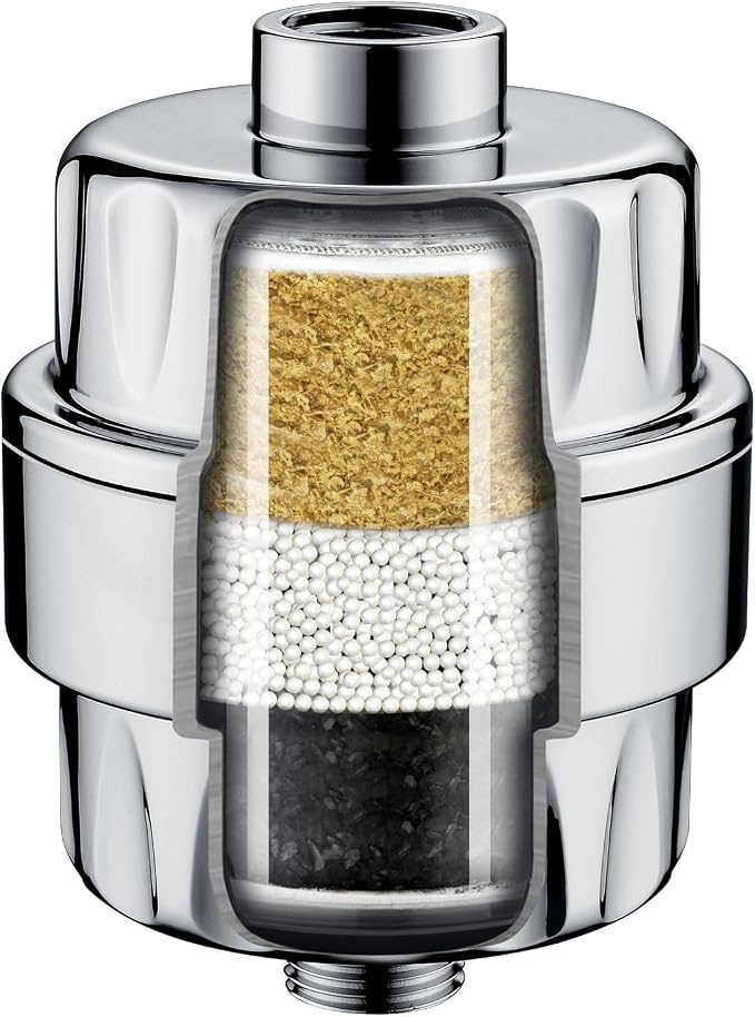 BRIGHT SHOWERS Shower Filter, High Output Shower Head Filter, 3-Stage Filtration by BRIGHTSHOWERS