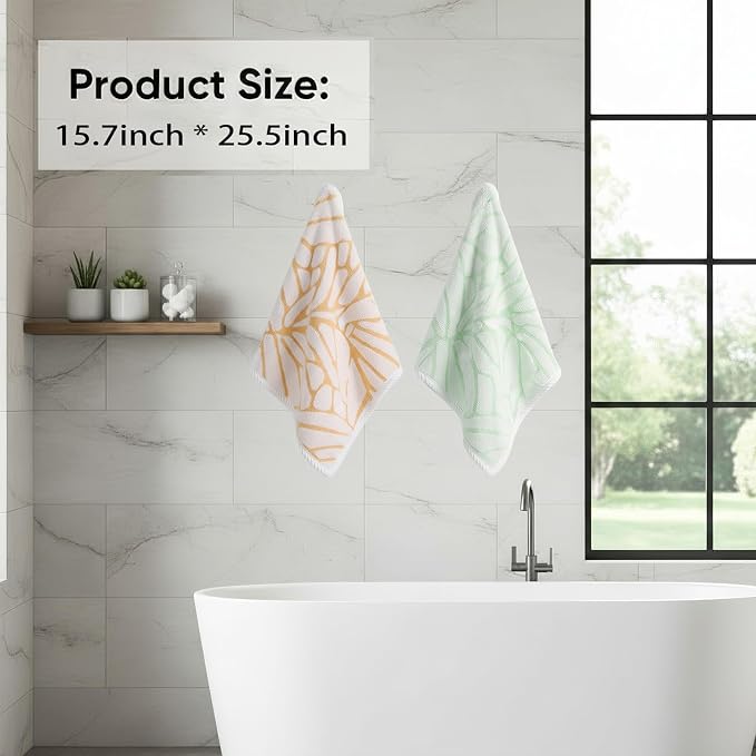 2-Pack Microfiber Hair dring Towel | 50% Faster Drying, Ultra Absorbent & Frizz - Image 2