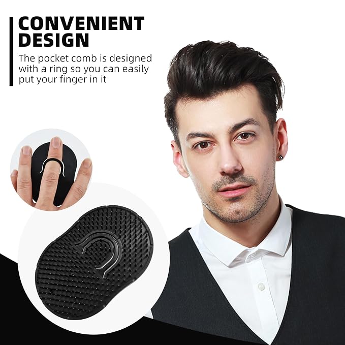 Soft 'N Style 12 Packs Pocket Palm Combs, Shampoo Comb, Massager Hair Brush Comb - Image 5