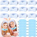 Jexine 24 Pcs Spa Slumber Party Headband Plush Sleep Eye Mask Bulk Bow Hair by Jexine