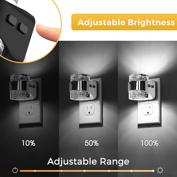 L LOHAS LED 2 Pack 3CCT Night Lights Plug into Wall, 3000K/4000k/5000K - Image 3