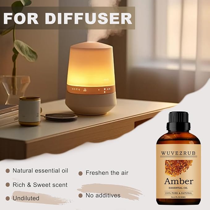 Amber Essential Oils, 60ML Pure and Natural Essential Oil - Image 5