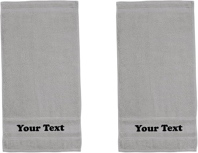 Personalize Your Towels with Custom Embroidery: Names, and Initials. Perfect by Ephesos