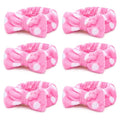 Casoty 6 Pcs Makeup Hair Headbands, Soft Coral Fleece Spa Headband by Casoty