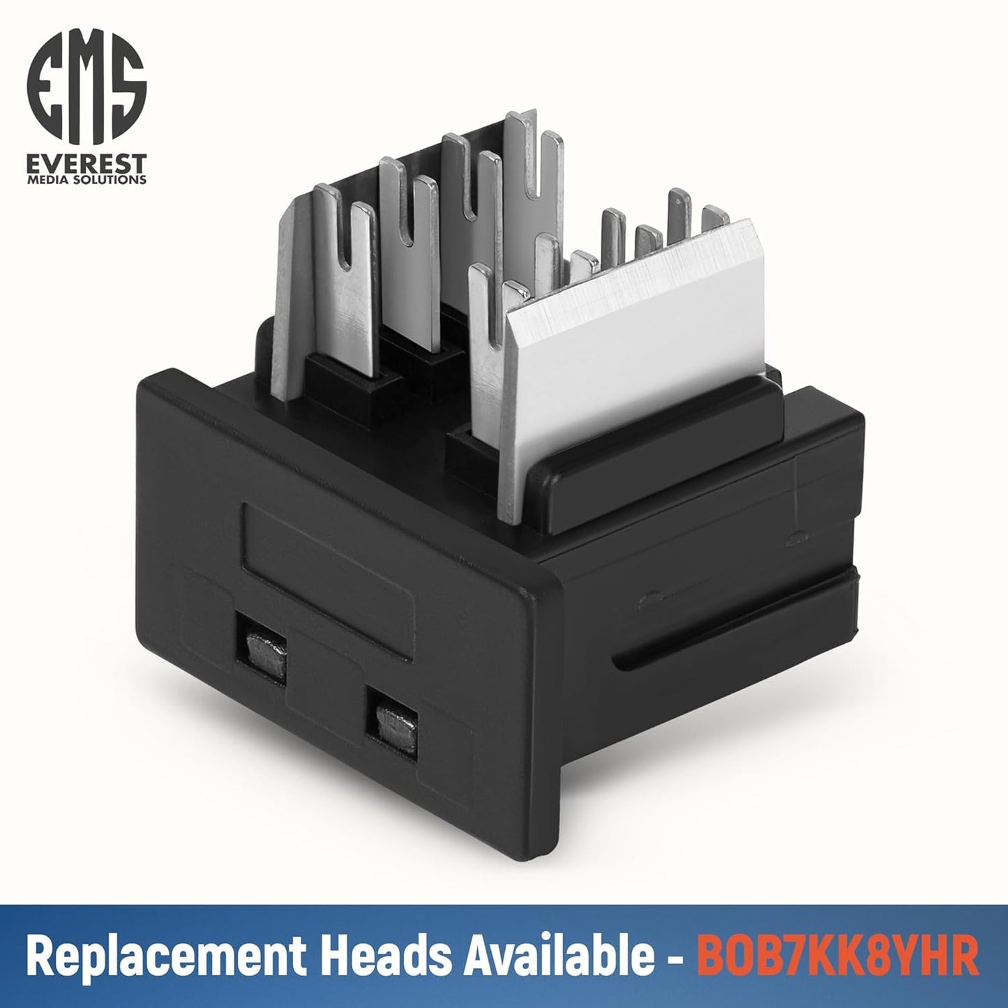 Everest easyJACK - 90° Angled Speed Termination Keystone Tool Set - with 20-Pack of RJ45 Slim Profile Cat6 Keystone Jacks (10 Blue & 10 White) - Time Saver Network Cat6 Punchdown Tool