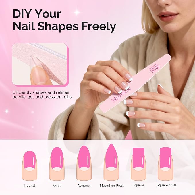 MelodySusie Nail File Kit, Professional Manicure Pedicure Supplies - Image 4