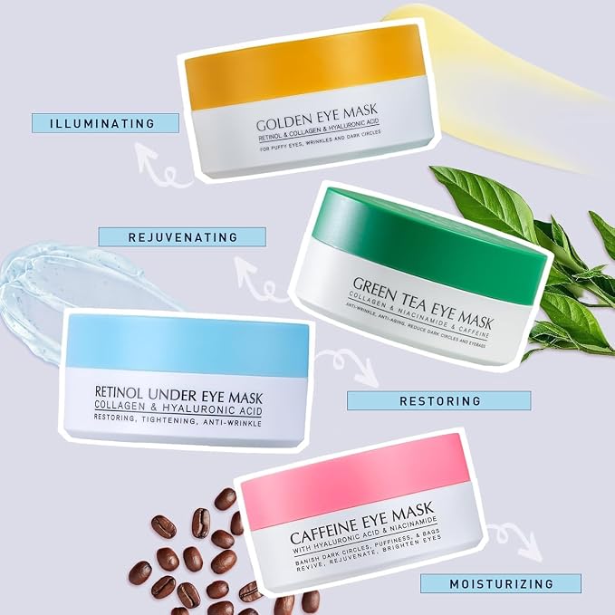 Under Eye Patches Kit: 120 Pcs Retinol & Golden Gel Eye Mask - Image 9