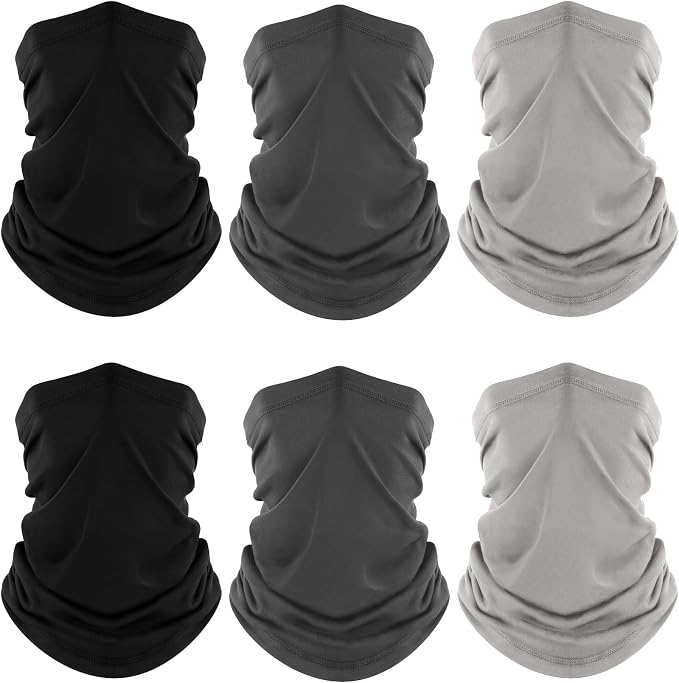 Fuinloth Neck Gaiter, 6 Pack Cooling UV Protection Bandana Face Mask Gator Scarf by fuinloth