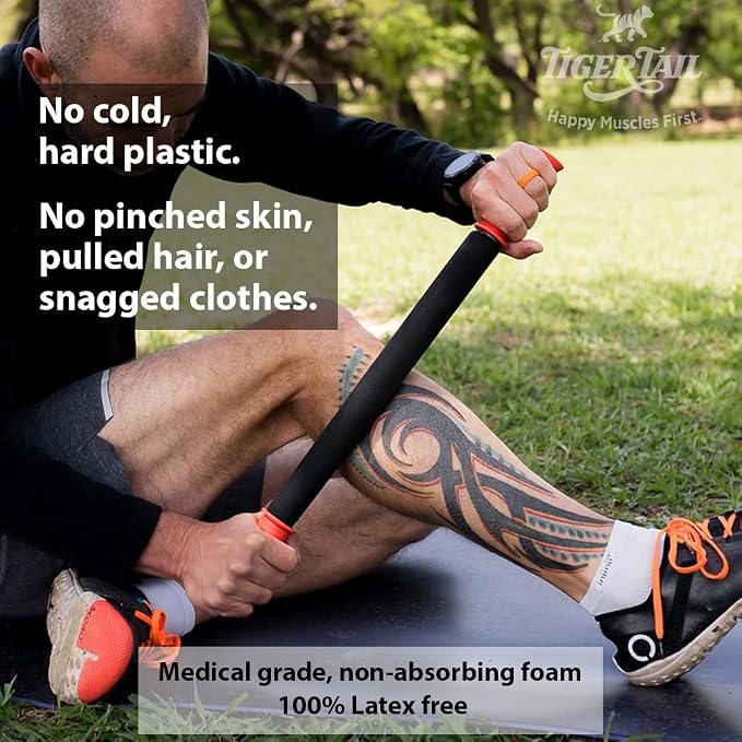 Tiger Tail 22in Massage Stick Portable Roller, Deep Tissue Foam Roller - Image 5