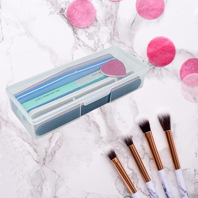 Lokyango Clear Manicure Tool Box, Personal Nail Box Storage Case - Image 6