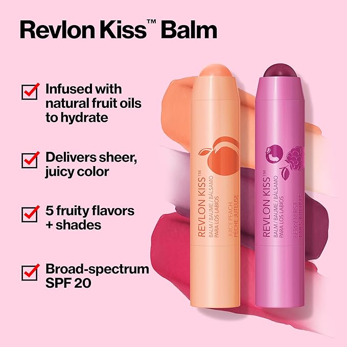 Revlon Lip Balm, Kiss Tinted Lip Balm, Face Makeup - Image 3