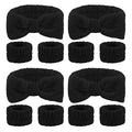 CIEHER 12 PCS Black Makeup Headband by CIEHER