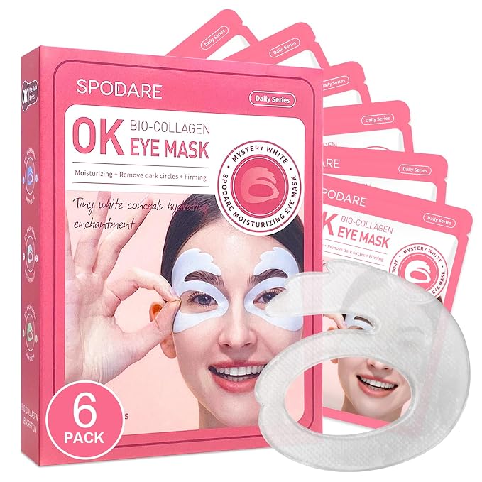 SPODARE OK Shape Eye Masks, 360° Fit Under Eye Patches by SPODARE