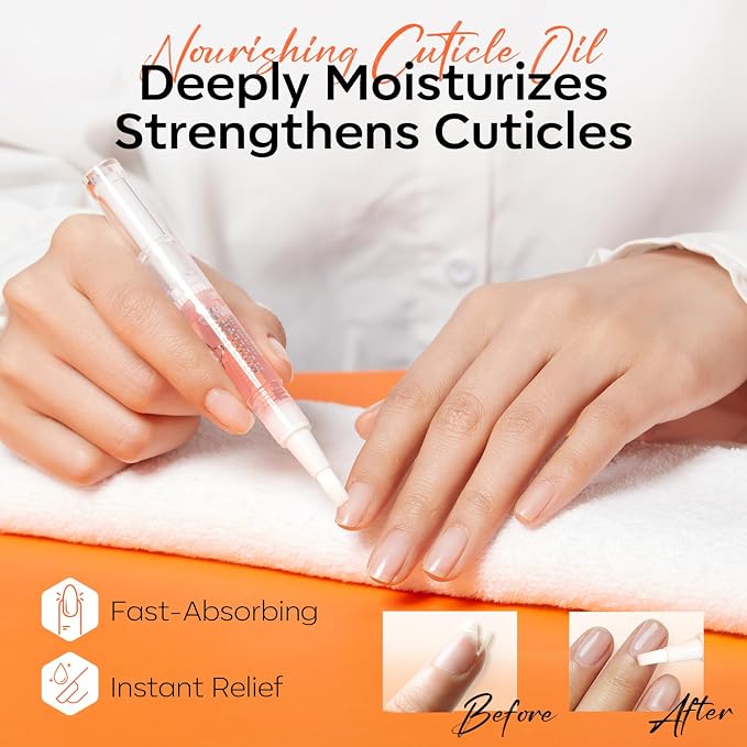 modelones Nail Strengthener and Growth Clear Gel Top Coat Nail Polish Cuticle - Image 7