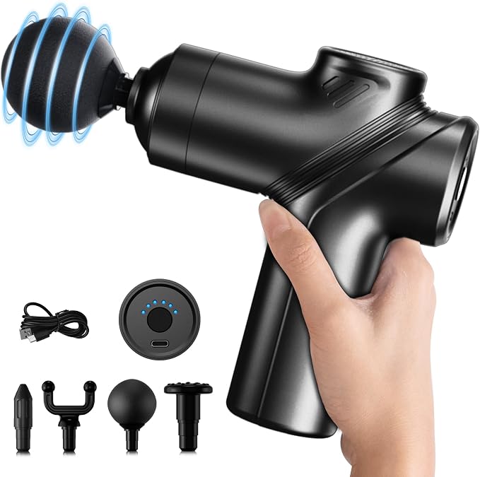 LEERCON Deep Tissue Massage Gun Portable, Mini Electric Muscle Massager by leercon