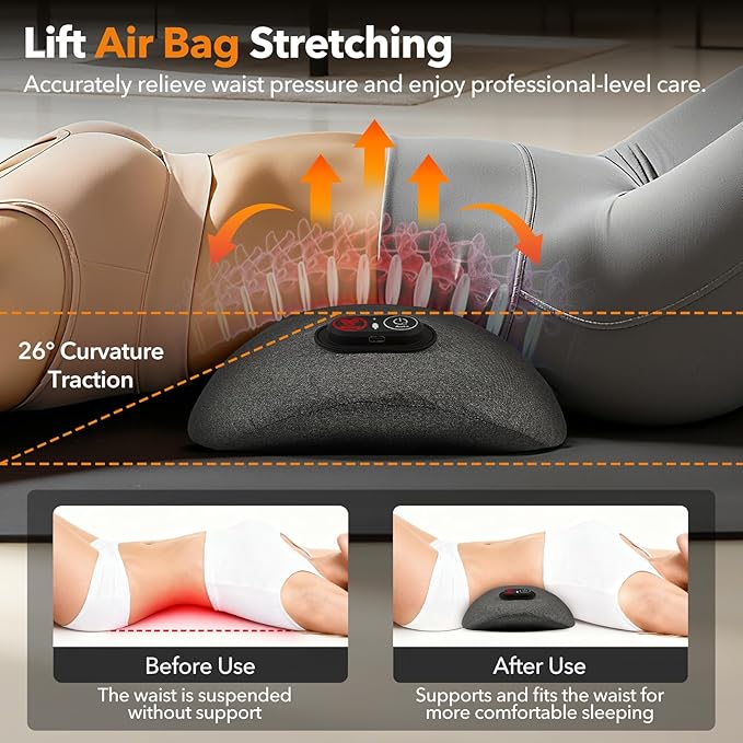 Gifts for Mother, 3 in 1 Back Massager Electric Lumbar Support Pillow - Image 3