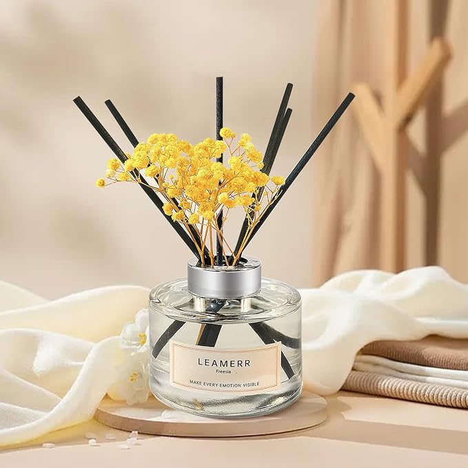 Reed Diffuser Sets Home Fragrance Essential Oil Diffuser Royal Rose Scent- 7 oz - Image 4